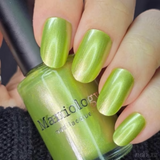 Maniology - Stamping Nail Polish - Satin Slumber: Velvet Eyemask (P180) - Green Smooth Metallic