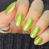 Maniology - Stamping Nail Polish - Satin Slumber: Velvet Eyemask (P180) - Green Smooth Metallic