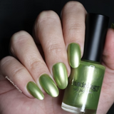Maniology - Stamping Nail Polish - Satin Slumber: Velvet Eyemask (P180) - Green Smooth Metallic