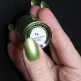 Maniology - Stamping Nail Polish - Satin Slumber: Velvet Eyemask (P180) - Green Smooth Metallic