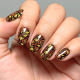 Maniology - Stamping Plate - Gzhel Roses - M674