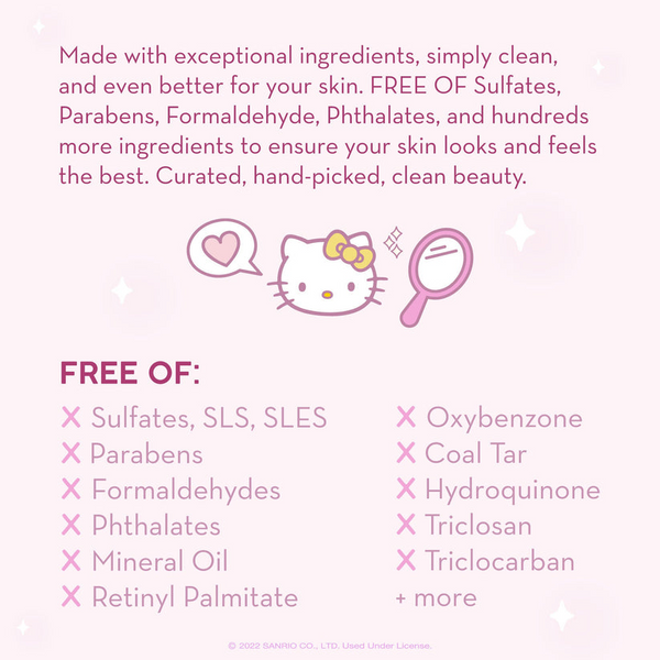 The Creme Shop X Hello Kitty - Pink Water Crème Klean Beauty