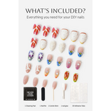 Never Have I Ever x Katseye- Hootie Frutti – Short Stiletto Press-On Nails