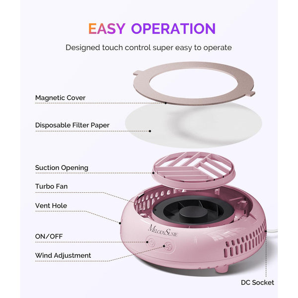 MelodySusie - HProA Nail Dust Collector - Pink
