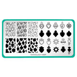 Maniology - Stamping Plate - Heart To Heart #M697