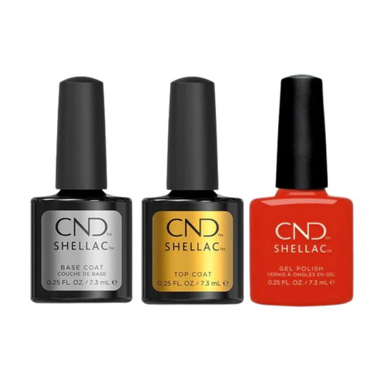 CND - Shellac Combo - Base, Top & Hot Or Knot