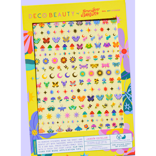 Deco Beauty - Nail Art Stickers - Jardín Estelar