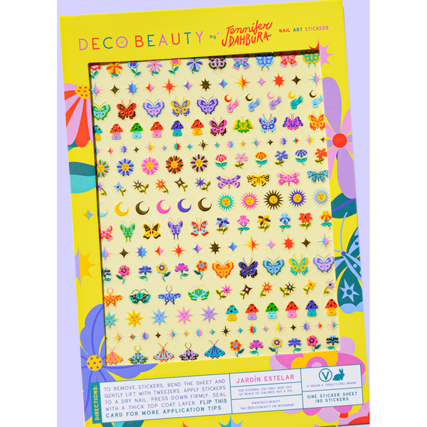 Deco Beauty - Nail Art Stickers - Jardín Estelar