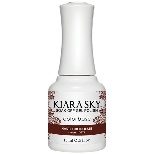 Kiara Sky - Gel Polish - Haute Chocolate 0.5 oz - #G571