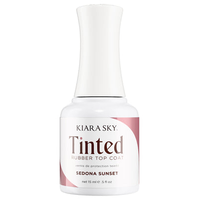 Kiara Sky - Gel Polish - Tinted Rubber Top Coat - Sedona Sunset 0.5 oz - #TNT04