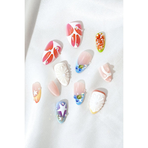 Never Have I Ever - Hootie Frutti – Short Stiletto Press-On Nails