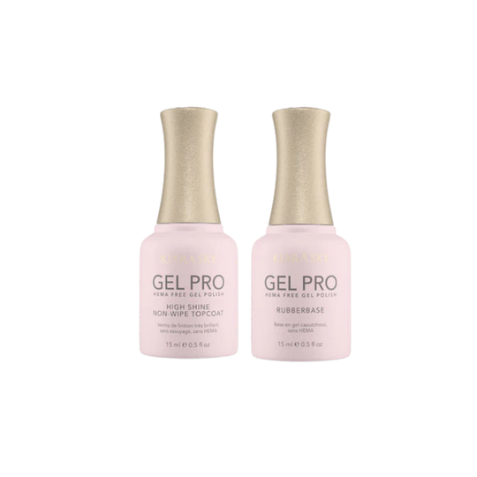 Kiara Sky - Gel Pro - HEMA-Free Rubber Base + High-Shine Non-Wipe Top Coat Duo