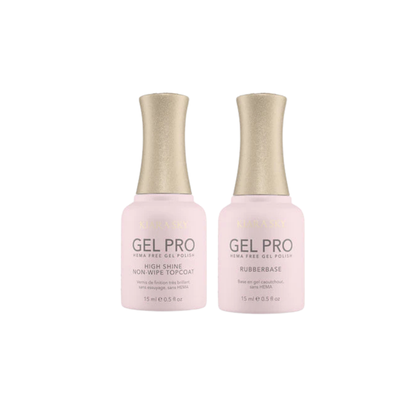 Kiara Sky - Gel Pro - HEMA-Free Rubber Base + High-Shine Non-Wipe Top Coat Duo