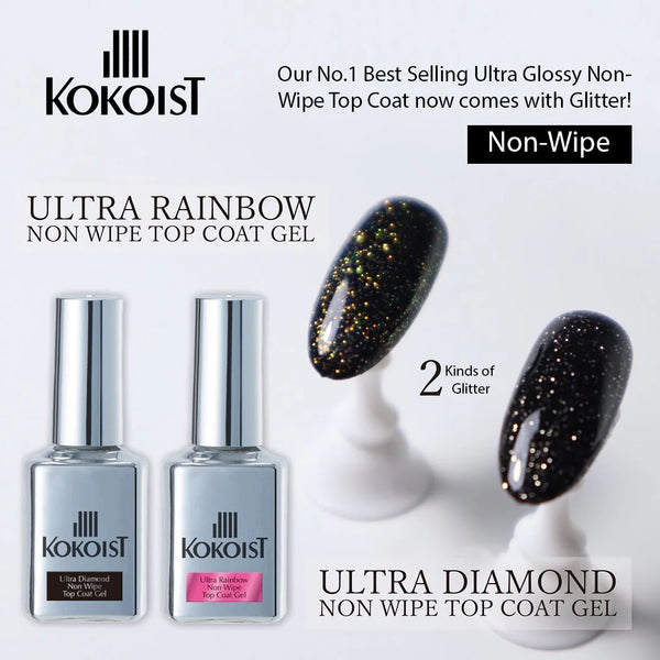 Kokoist - Ultra Rainbow Non Wipe Top Coat Gel 15ml - #G000290