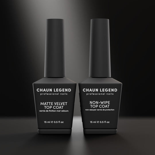Chaun Legend - Velvet Matte + Non-Wipe Top Coat Duo