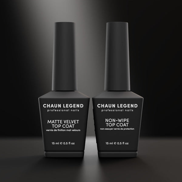 Chaun Legend - Velvet Matte + Non-Wipe Top Coat Duo