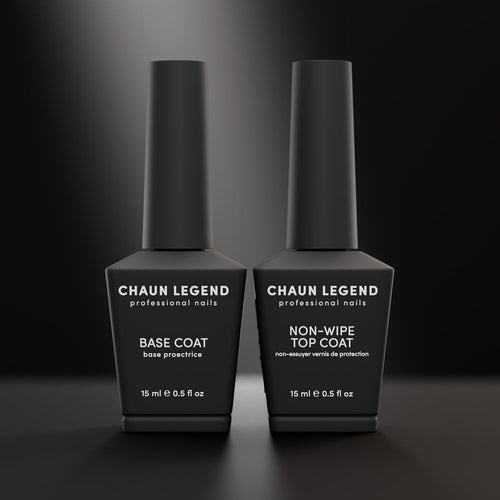 Chaun Legend - Base Coat + Non-Wipe Top Coat Gel Duo