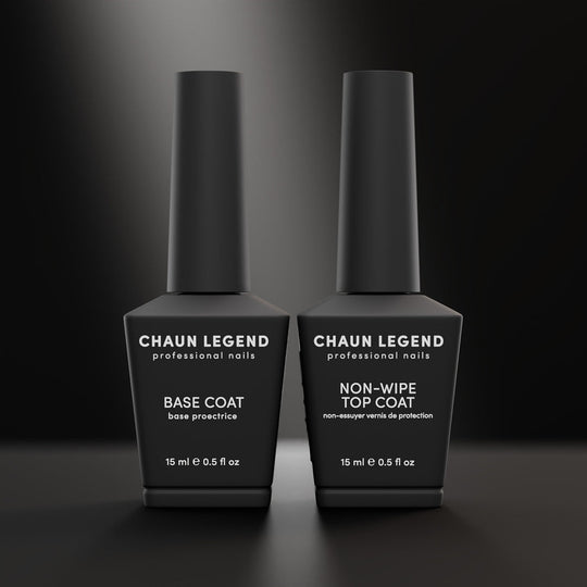Chaun Legend - Base Coat + Non-Wipe Top Coat Gel Duo