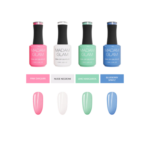 Madam Glam - Gel Polish - Pastel Spritz Satin Bundle