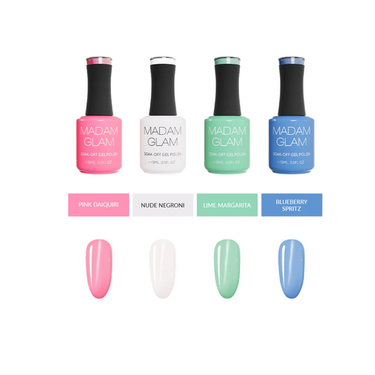 Madam Glam - Gel Polish - Pastel Spritz Satin Bundle