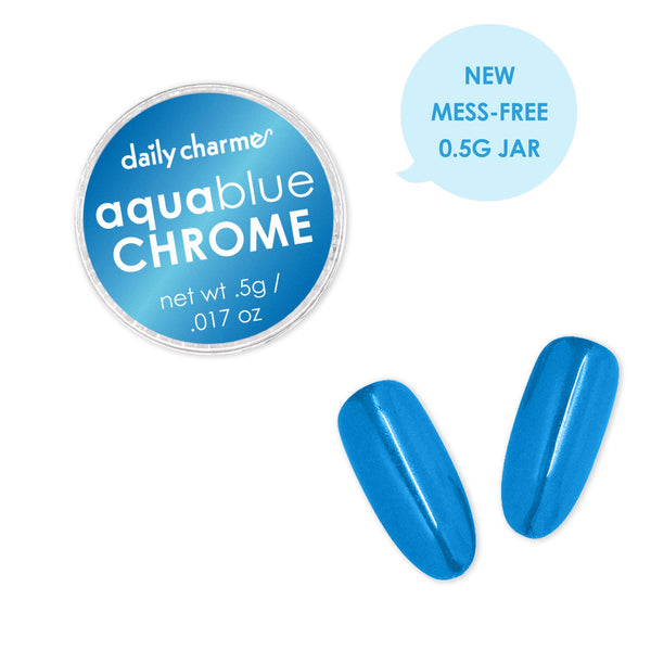 Daily Charme - Chrome Powder – Mirror Aqua Blue
