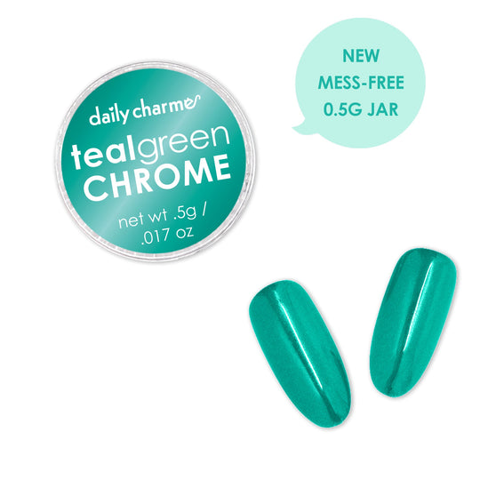 Daily Charme - Chrome Powder – Mirror Teal Green