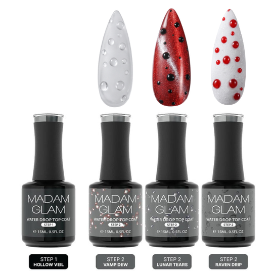Madam Glam - Gel Polish - 3D Water Drop Set - 4pc