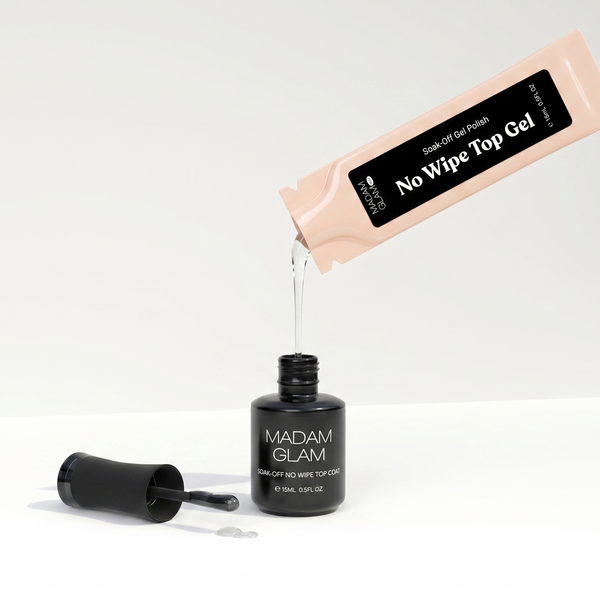 Madam Glam - Gel Polish - No Wipe Top Gel - Refill Sachet