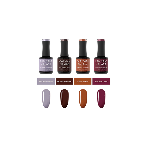 Madam Glam - Gel Polish - Amber Shift Creme Bundle