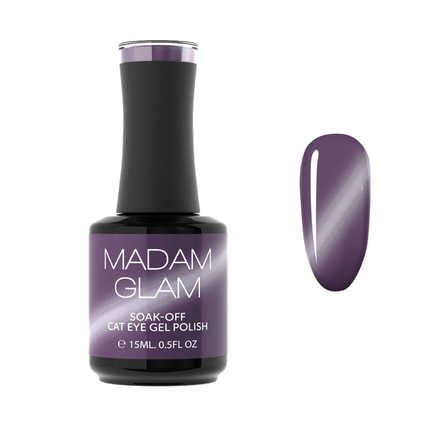 Madam Glam - Cat-Eye Gel Polish - Pom Pom Plum