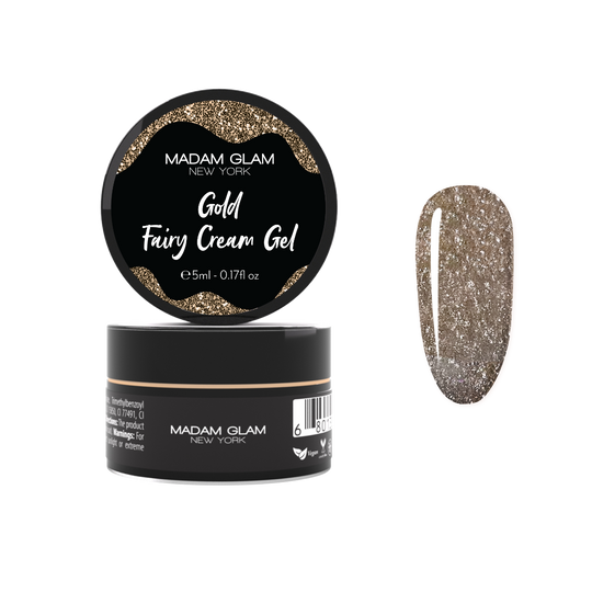 Madam Glam - Art Gel - Gold Fairy Cream Gel
