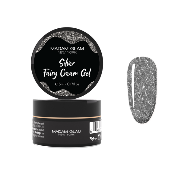 Madam Glam - Art Gel - Silver Fairy Cream Gel