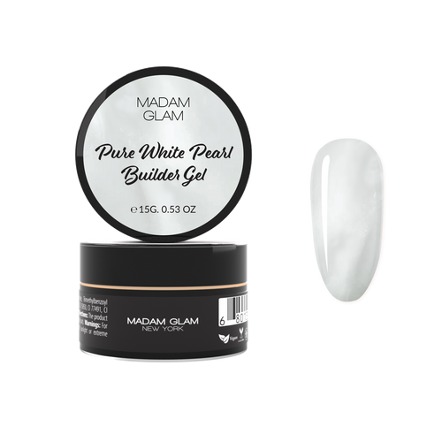 Madam Glam - Builder Gel - Pure White Pearl