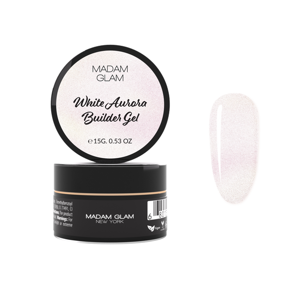 Madam Glam - Builder Gel - White Aurora