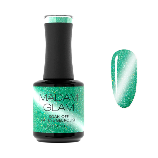 Madam Glam - Cat-Eye Gel Polish - Lime Flash
