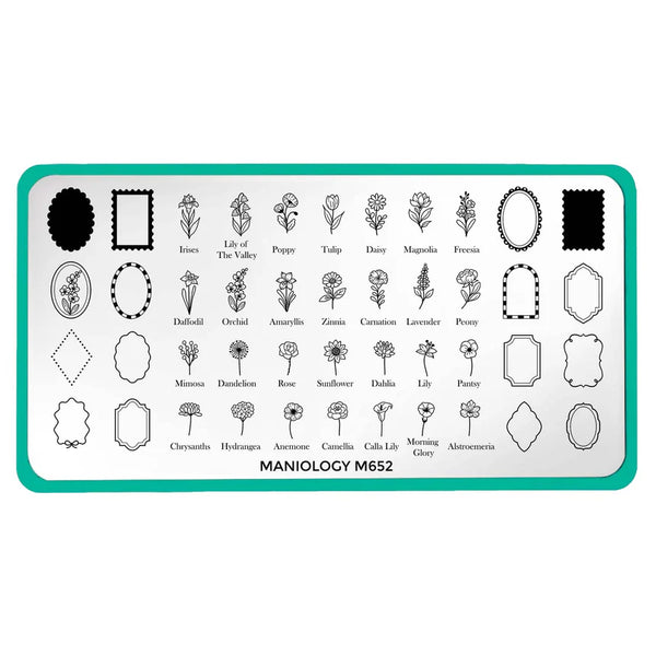 Maniology - Stamping Plate - Floral Moments (M652)