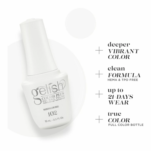 Gelish Gel Color Plus - Marshmallow Hugs 0.5 oz