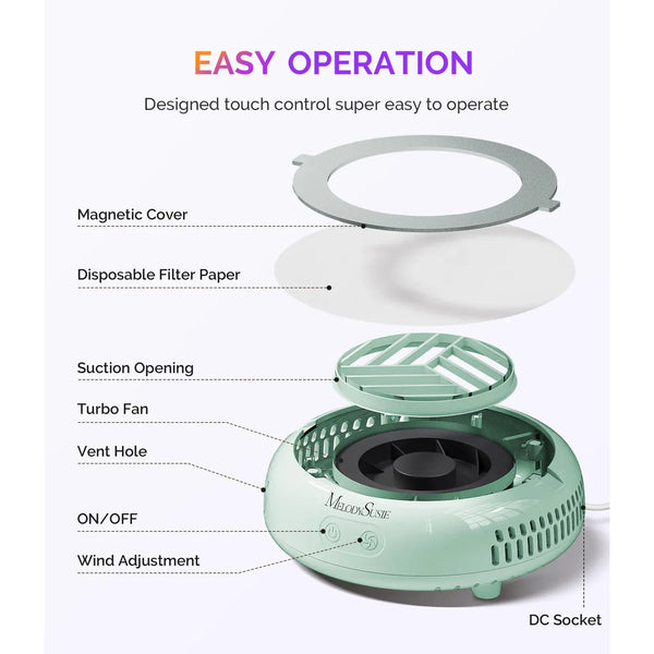 MelodySusie - HProA Nail Dust Collector - Green