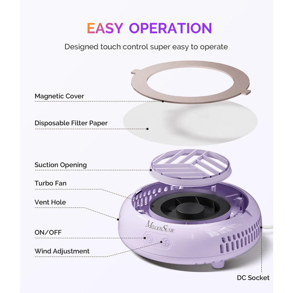 MelodySusie - HProA Nail Dust Collector - Purple