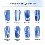 MelodySusie - 5 In 1 Multifunctional Cat Eye Gel Nail Polish Magnet - Black