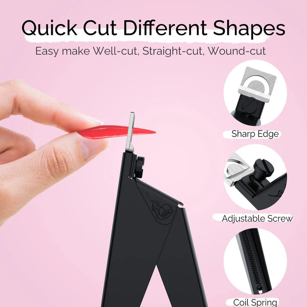 MelodySusie - Acrylic Nail Clippers 4 In 1 Kit - Black