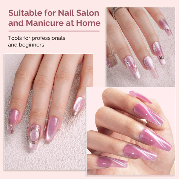 MelodySusie - Cat Eye Gel Nail Polish Magnets Set 12 Pcs
