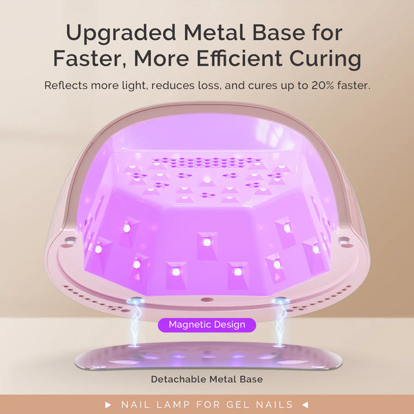 MelodySusie - New Upgraded P-Plus30Gt Rechargeable Cordless Uv/Led Nail Lamp - Pink