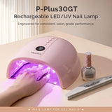MelodySusie - New Upgraded P-Plus30Gt Rechargeable Cordless Uv/Led Nail Lamp - Pink