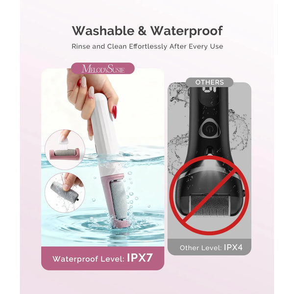 MelodySusie - Pc800G Rechargeable Feet Callus Remover - White Rose