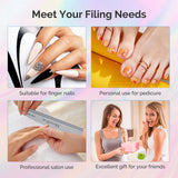 MelodySusie - Professional Nail Files And Buffers 16Pcs Kit - 100/180 Grit