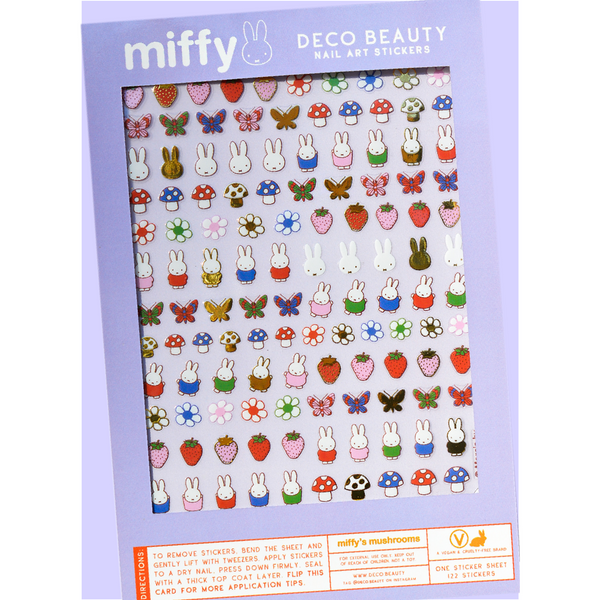 Deco Beauty - Nail Art Stickers - Miffy's Mushroom
