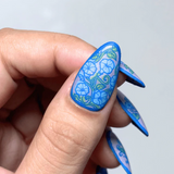 Maniology - Stamping Plate - Morning Glory (M666) - Nail Stamping Plate