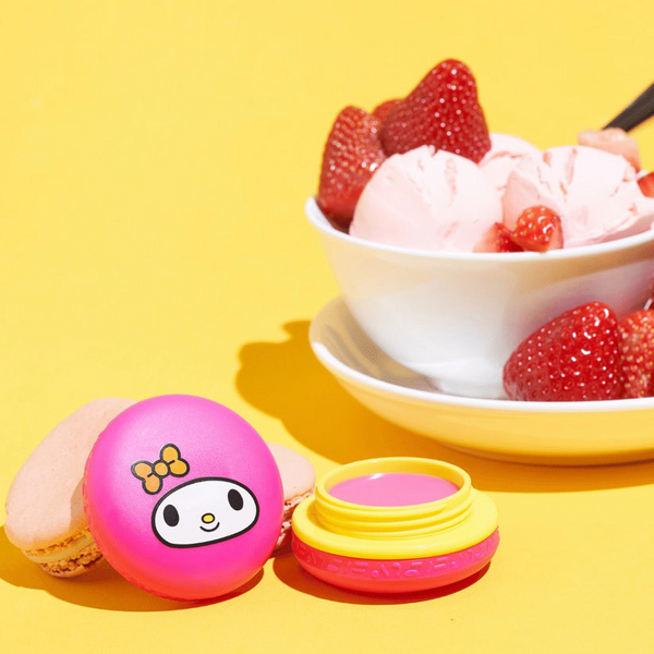 The Creme Shop X Hello Kitty - My Melody Macaron Lip Balm Strawberry Ice Cream