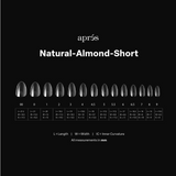 apres - Gel-X Tips - Natural Almond Short - Mini
(280pcs)